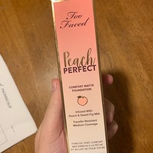 Too Faced-used once! Peach foundation in Taffy